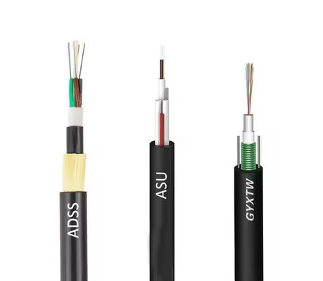 satın al Yüksek güvenlik merkezi fiber optik kablo GYXTC8S zırhlı fiber kablo online manufacture
