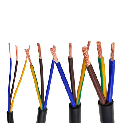 Dayanıklı İnşaat Kablosu 2x2.5mm 3x2.5mm Saplanmış Bakır Elektrik Kablosu ve Tel