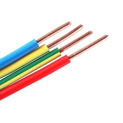 Ev Kablosu için Özel Renkli PVC Izolasyon Kablosu 450/750V BV/BVR 1.5mm 2.5mm 4mm 6mm