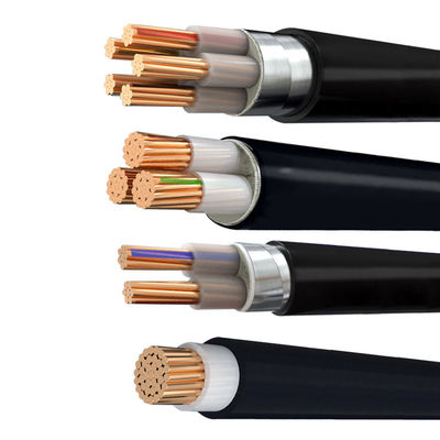 4 çekirdek bakır iletkenli PVC yalıtım kablosu 4*240mm güç aktarımı için 450V/750V