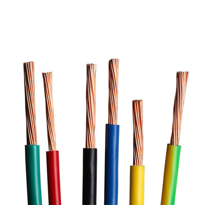 1.5mm Katı Bakır Tel Kablo PVC yalıtılmış BV BVR Konut Çaplı İletici