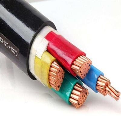 Yeraltı elektrik ihtiyaçları için 4X120mm PVC ceket 3 fazlı zırhlı güç kablosu
