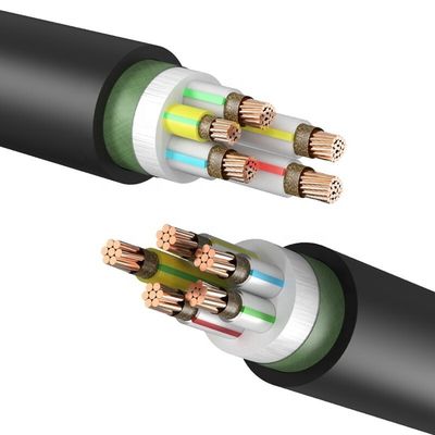 Güç aktarımı Yüksek Voltajlı İzole PVC Ceket Bakır Teller ve Kablolar 0.6/1KV