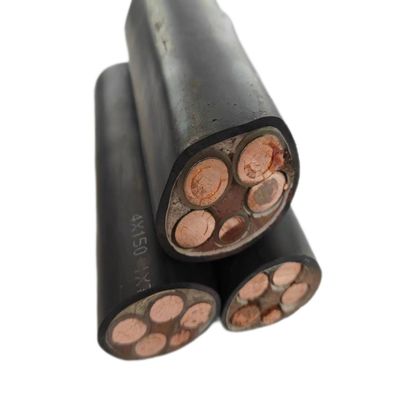 Katı Yjv Yjlv İletici Xlpe PVC Güç Kablosu 0.6/1kv İnşaat Uygulamaları için
