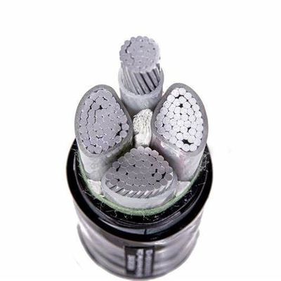 600mm2 NA2XY 1kv 4 Core XLPE Kablo Alüminyum İletken XLPE Zırhlı Kablo